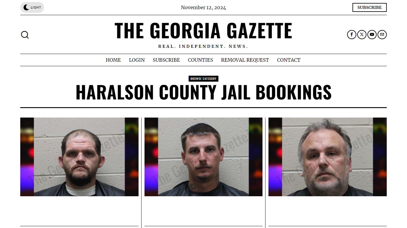 Haralson County Jail Bookings – The Georgia Gazette