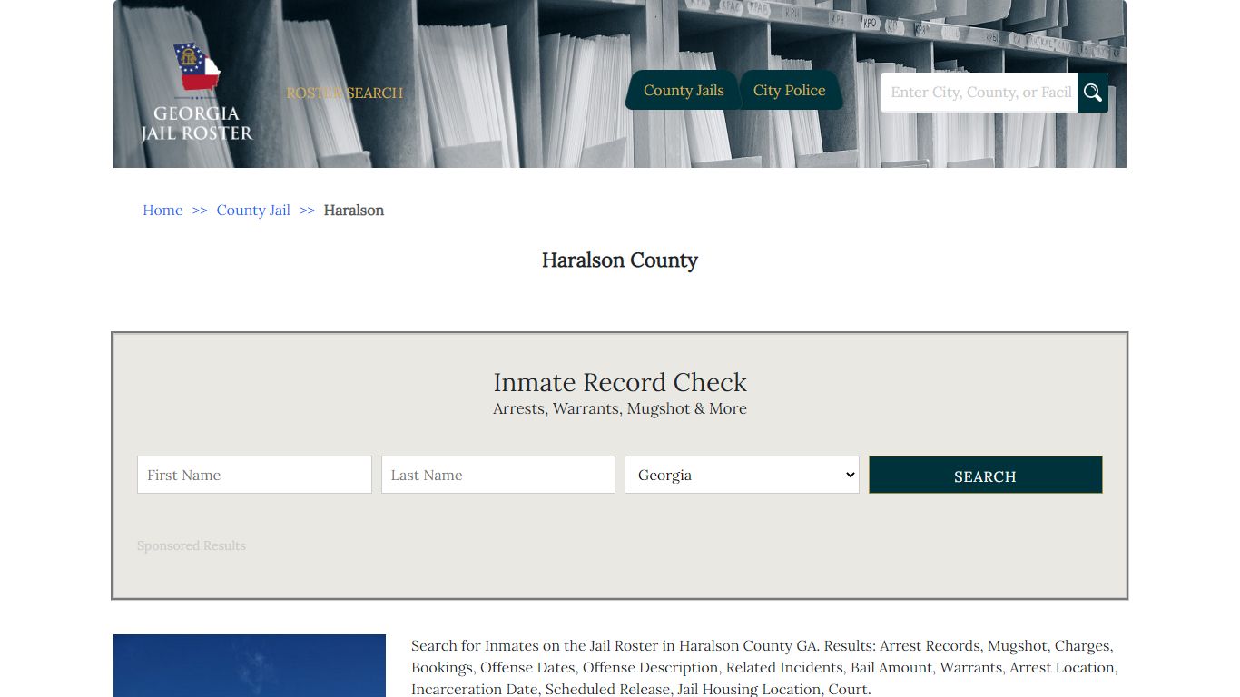 Haralson County - Georgia Jail Inmate Search